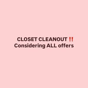Closet Cleanout Sale